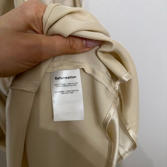 Reformation Alani Silk Halter Maxi Dress - Picture 6 of 7